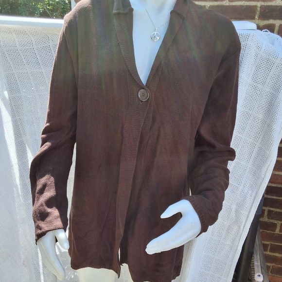 Kikit Plus‎ Size Brown hooded sweater 1X - Picture 2 of 12